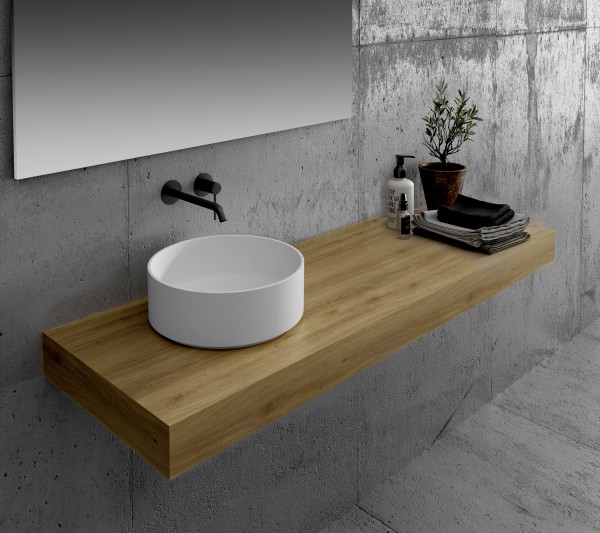 ENCIMERA DE MADERA ROBLE MACIZO MORNING MIST Modelo
