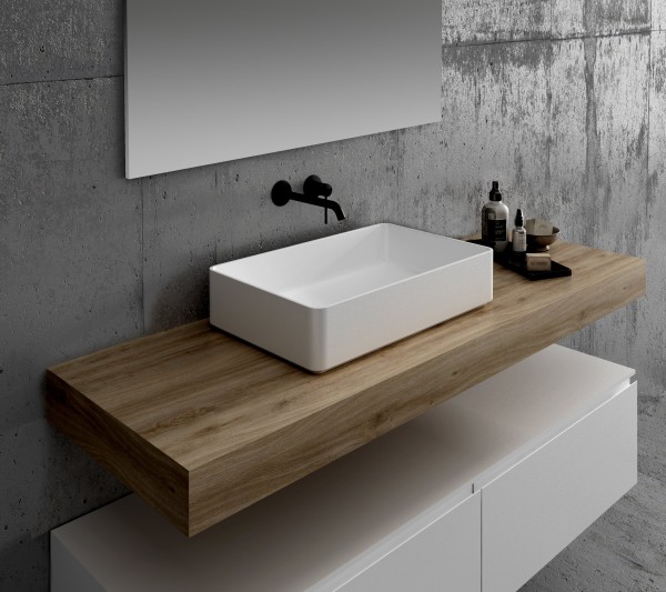 ENCIMERA DE MADERA ROBLE MACIZO MORNING MIST Modelo