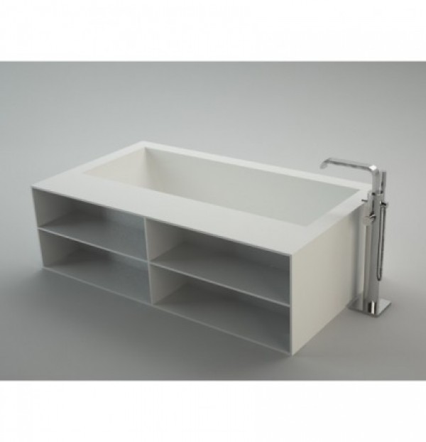 Corian Isla Fr Bañeras a Medida Frontal