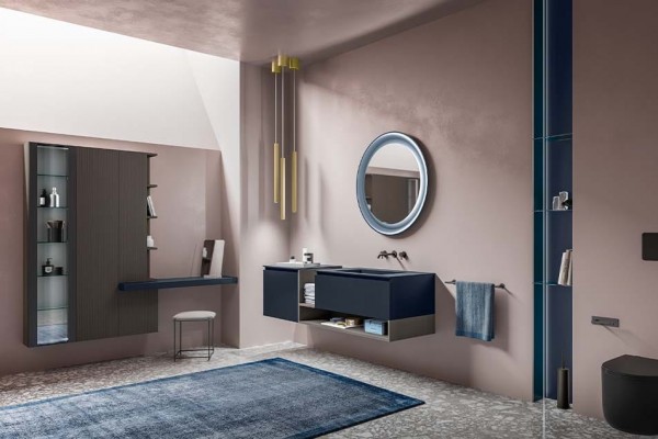 Mueble lavabo Mural Solid Surface