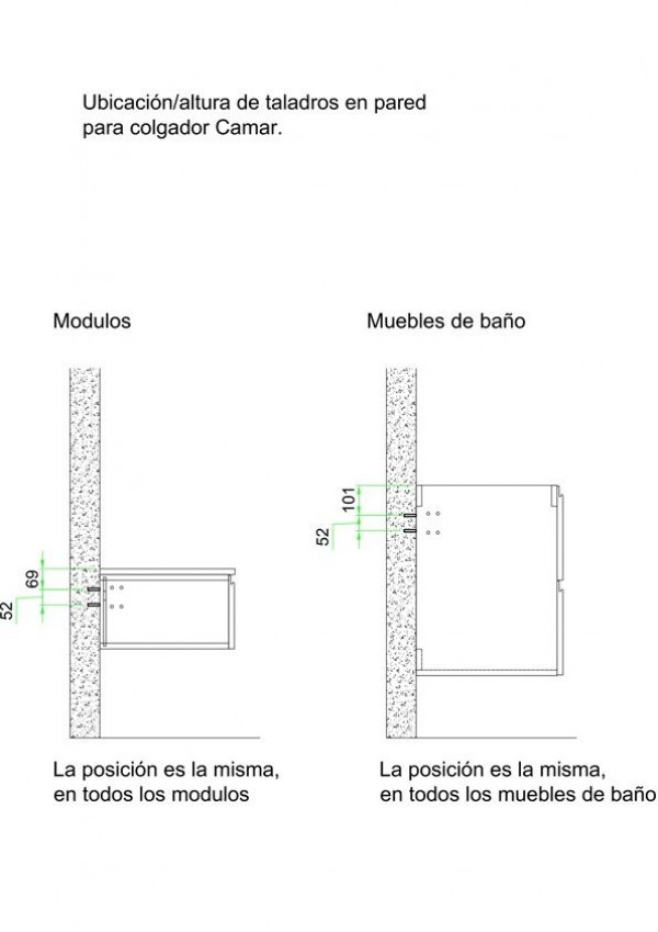 Mueble Roble Macizo con lavabo Corian Plano