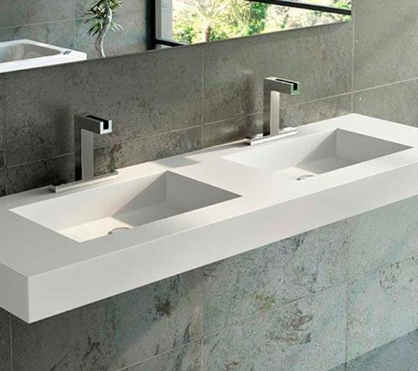 DOBLE LAVABO DE CORIAN® SQUARE
