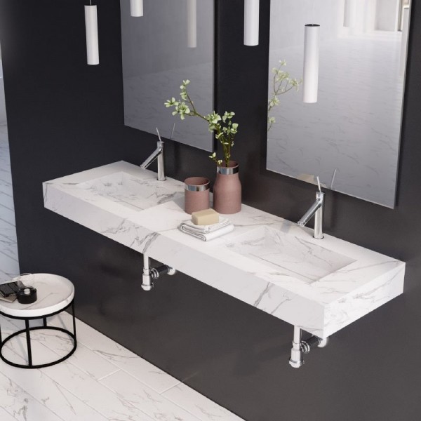 canal Fortalecer Productivo Lavabo de diseño a Medida MARMOL CALACATTA