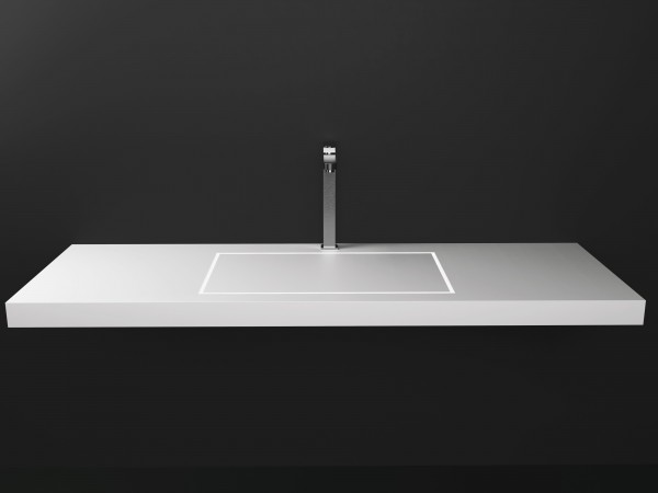 Lavabo de diseño Krion a Medida 1 Seno Loa Flat Square 40/60/80 Principal