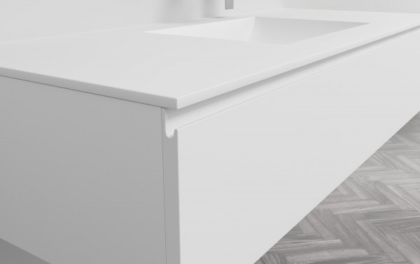 Mueble MDF de 1 Cajón + 1 Lavabo Resina Centrado 4001 Principal