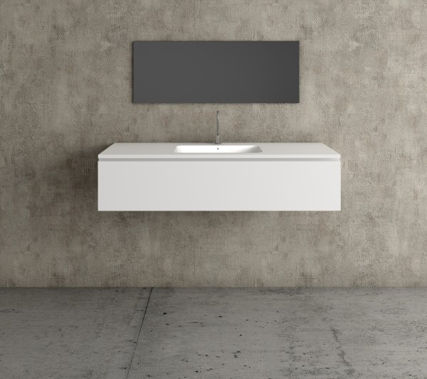 Mueble MDF de 1 Cajón + 1 Lavabo Resina Centrado 4001 Principal