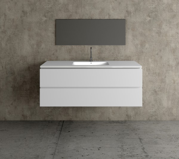 Mueble MDF de 2 Cajones + 1 Lavabo Resina Centrado 4002 Principal