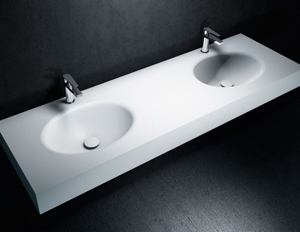 DOBLE LAVABO DE CORIAN® OVAL