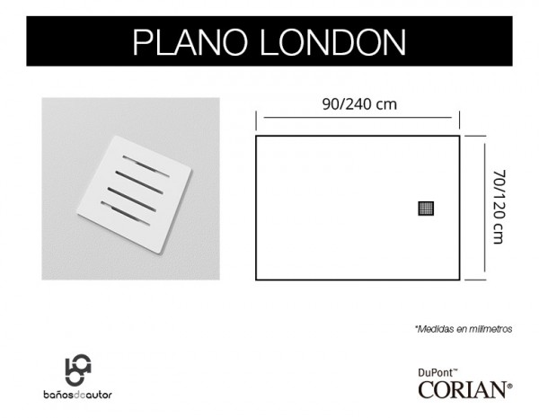 Planta medidas London