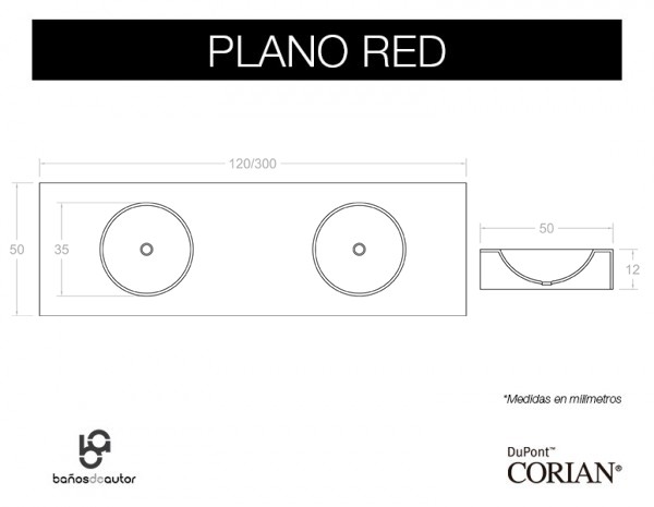 lavabo.doble.corian.red