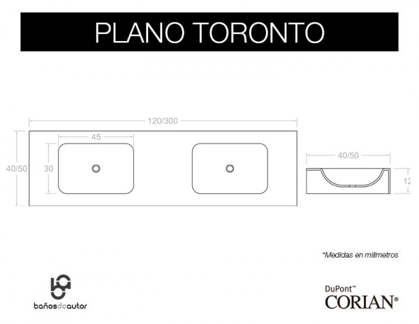lavabo.doble.corian.toronto