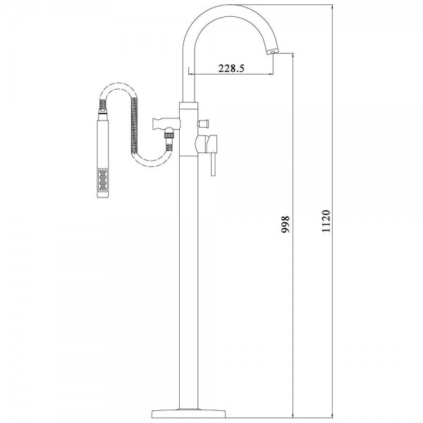 Bañera 1731 Acrílica 150/170cm Con Grifería