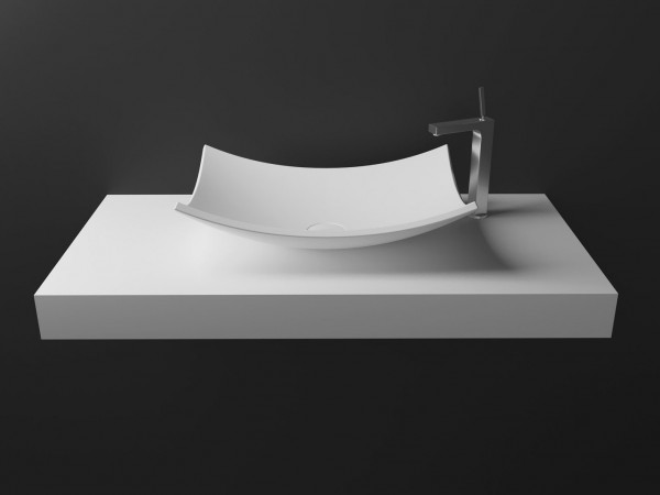 Lavabo de diseño Krion a Medida 1 Seno Sorella Top Principal