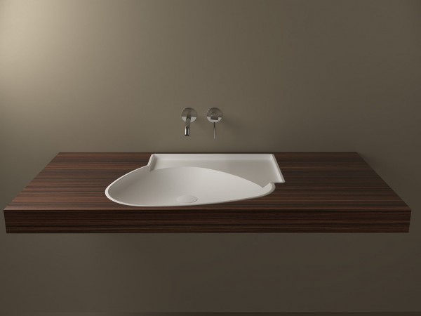 Lavabo de diseño Krion a Medida 1 Seno Stone River Fusion Principal