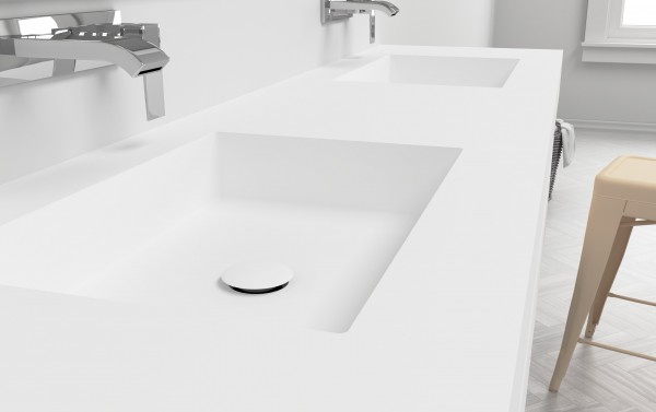 DOBLE LAVABO DE CORIAN® SQUARE