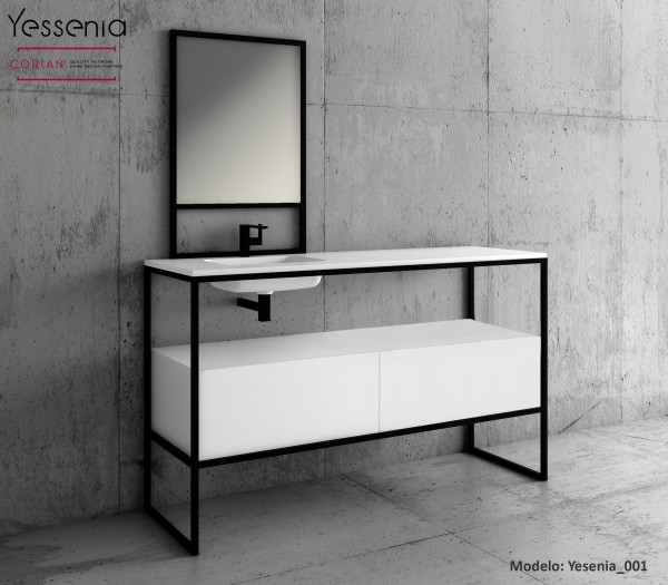 lavabo corian y mueble Principal
