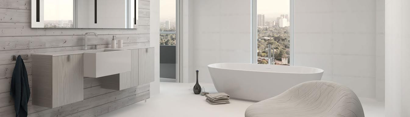 Encimeras Corian, lavabos a medida, platos de ducha | Baños de autor